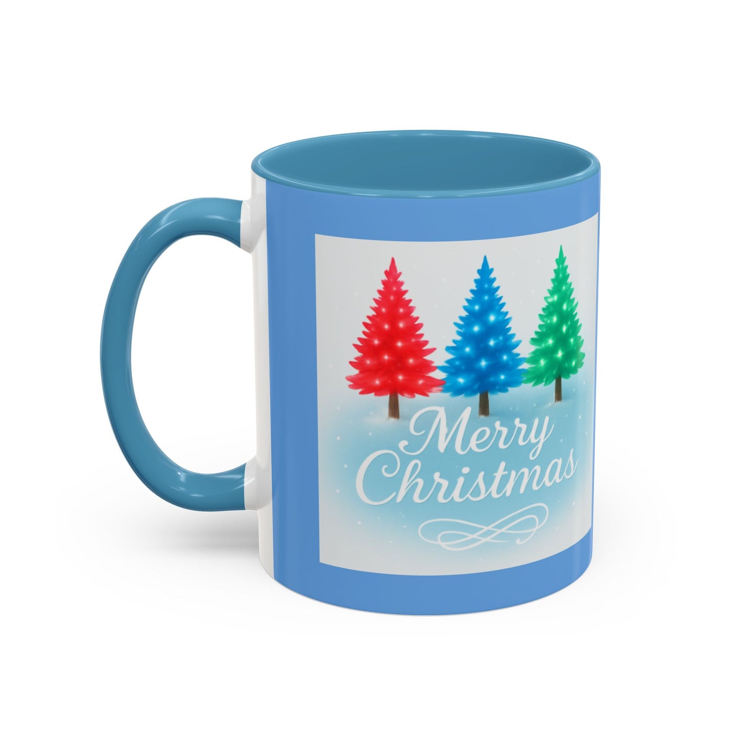 Festive Holiday Coffee Mug, Merry Christmas, Winter Decor, Gift for Her, Ceramic Mug, Hot Beverage, Christmas Tree Design