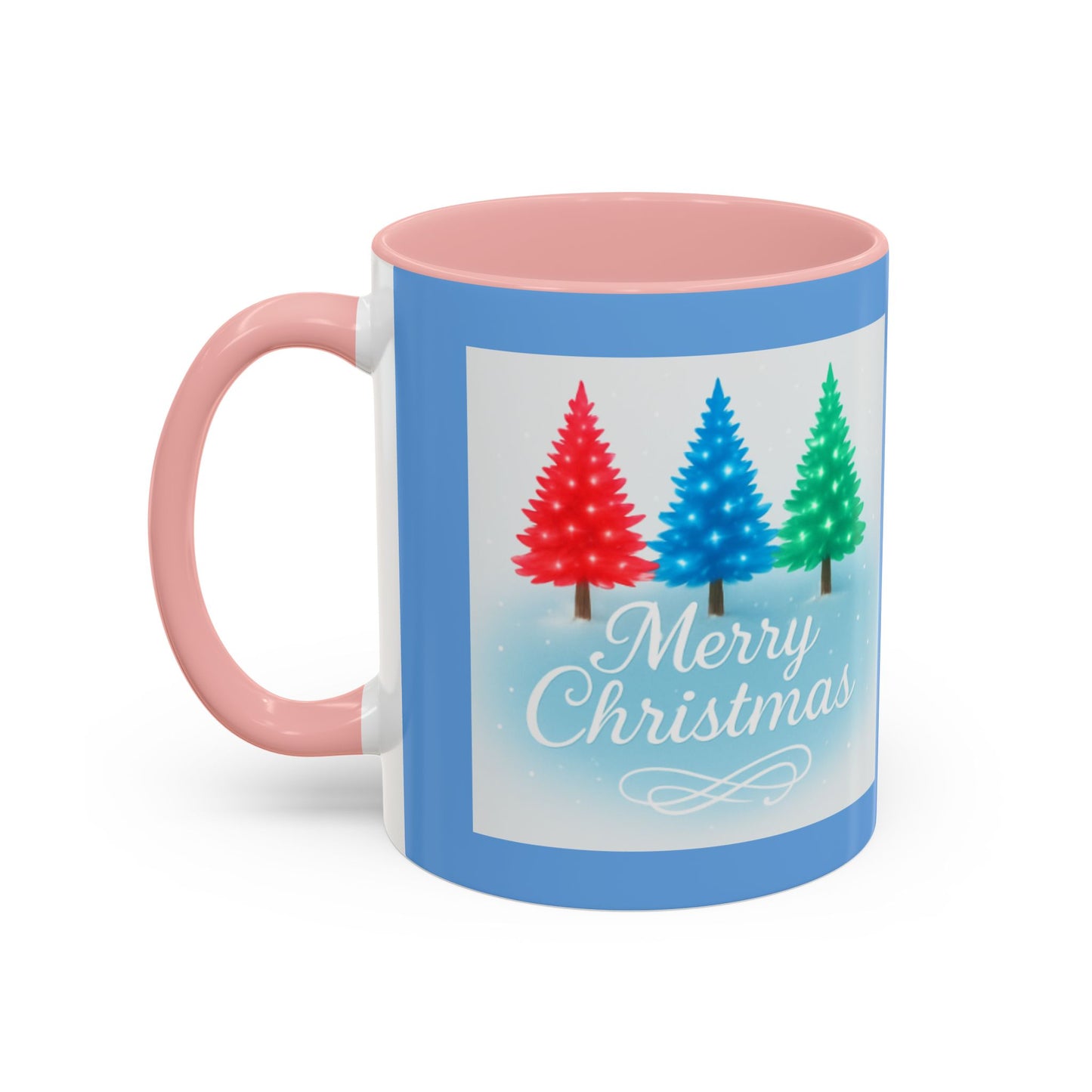 Festive Holiday Coffee Mug, Merry Christmas, Winter Decor, Gift for Her, Ceramic Mug, Hot Beverage, Christmas Tree Design