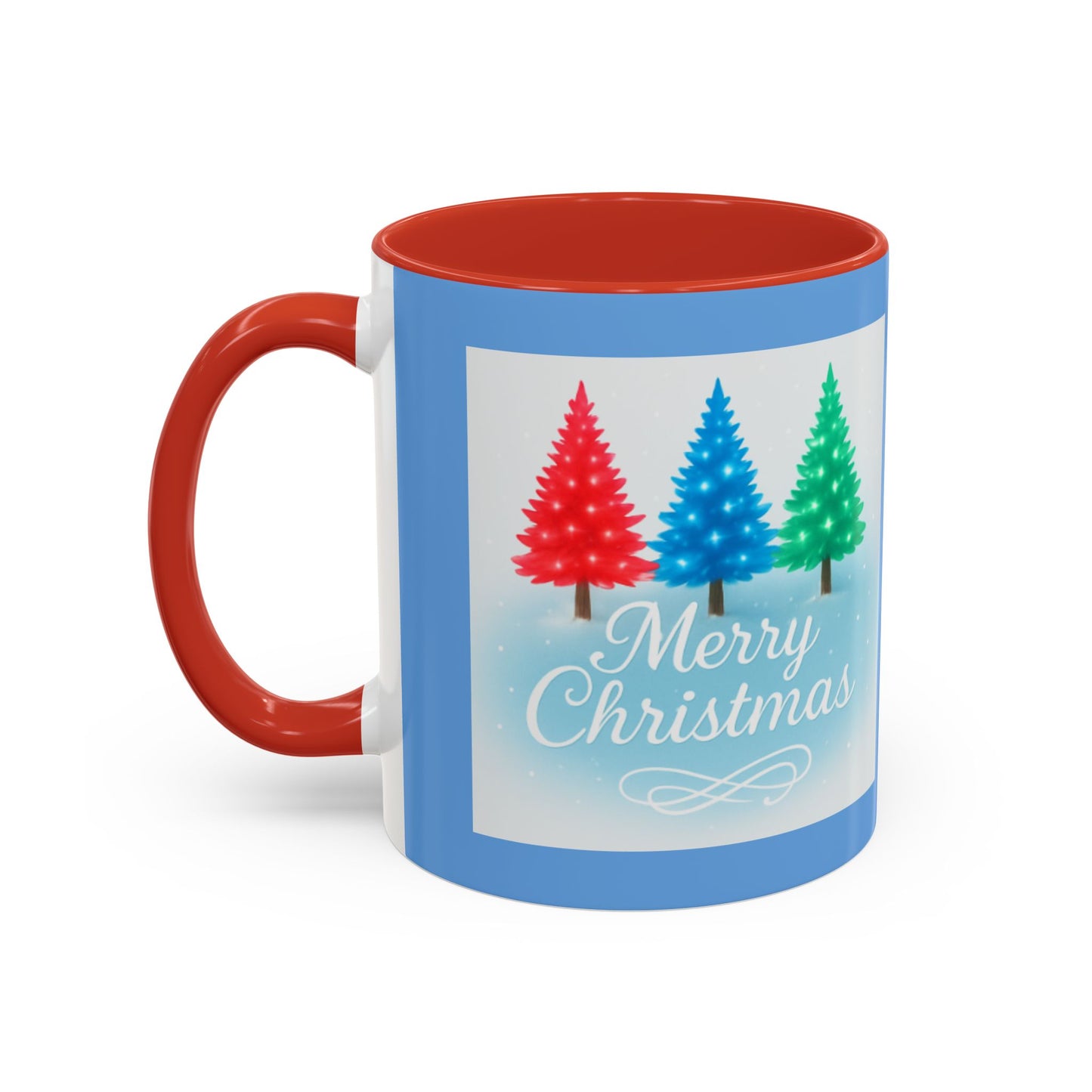 Festive Holiday Coffee Mug, Merry Christmas, Winter Decor, Gift for Her, Ceramic Mug, Hot Beverage, Christmas Tree Design
