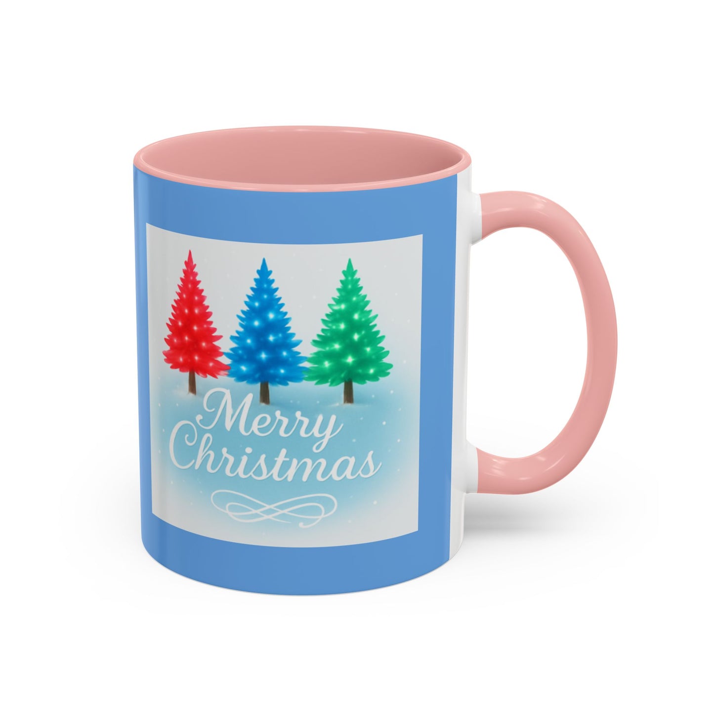 Festive Holiday Coffee Mug, Merry Christmas, Winter Decor, Gift for Her, Ceramic Mug, Hot Beverage, Christmas Tree Design