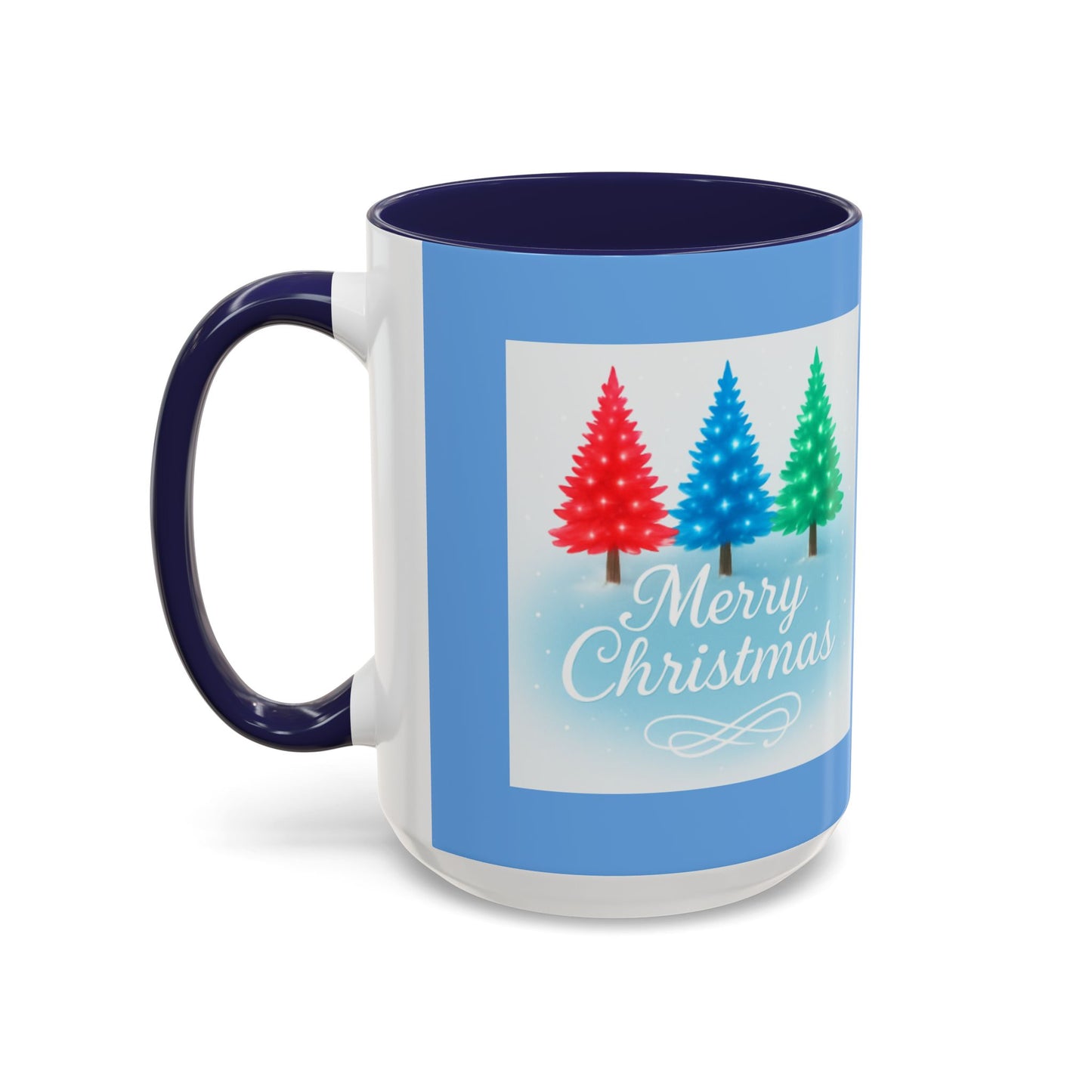 Festive Holiday Coffee Mug, Merry Christmas, Winter Decor, Gift for Her, Ceramic Mug, Hot Beverage, Christmas Tree Design