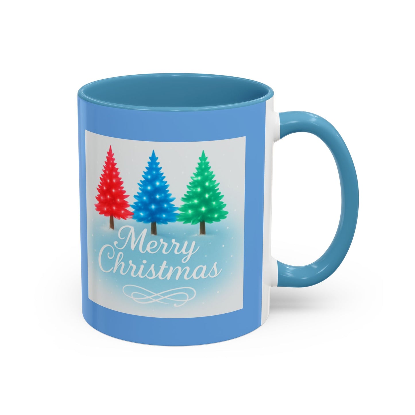 Festive Holiday Coffee Mug, Merry Christmas, Winter Decor, Gift for Her, Ceramic Mug, Hot Beverage, Christmas Tree Design
