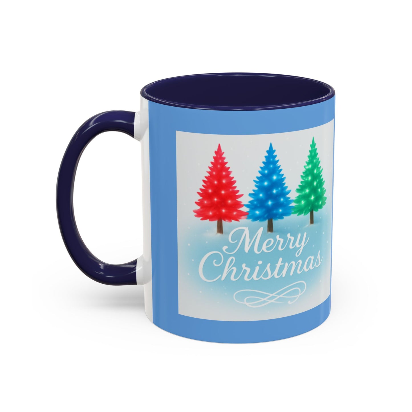 Festive Holiday Coffee Mug, Merry Christmas, Winter Decor, Gift for Her, Ceramic Mug, Hot Beverage, Christmas Tree Design