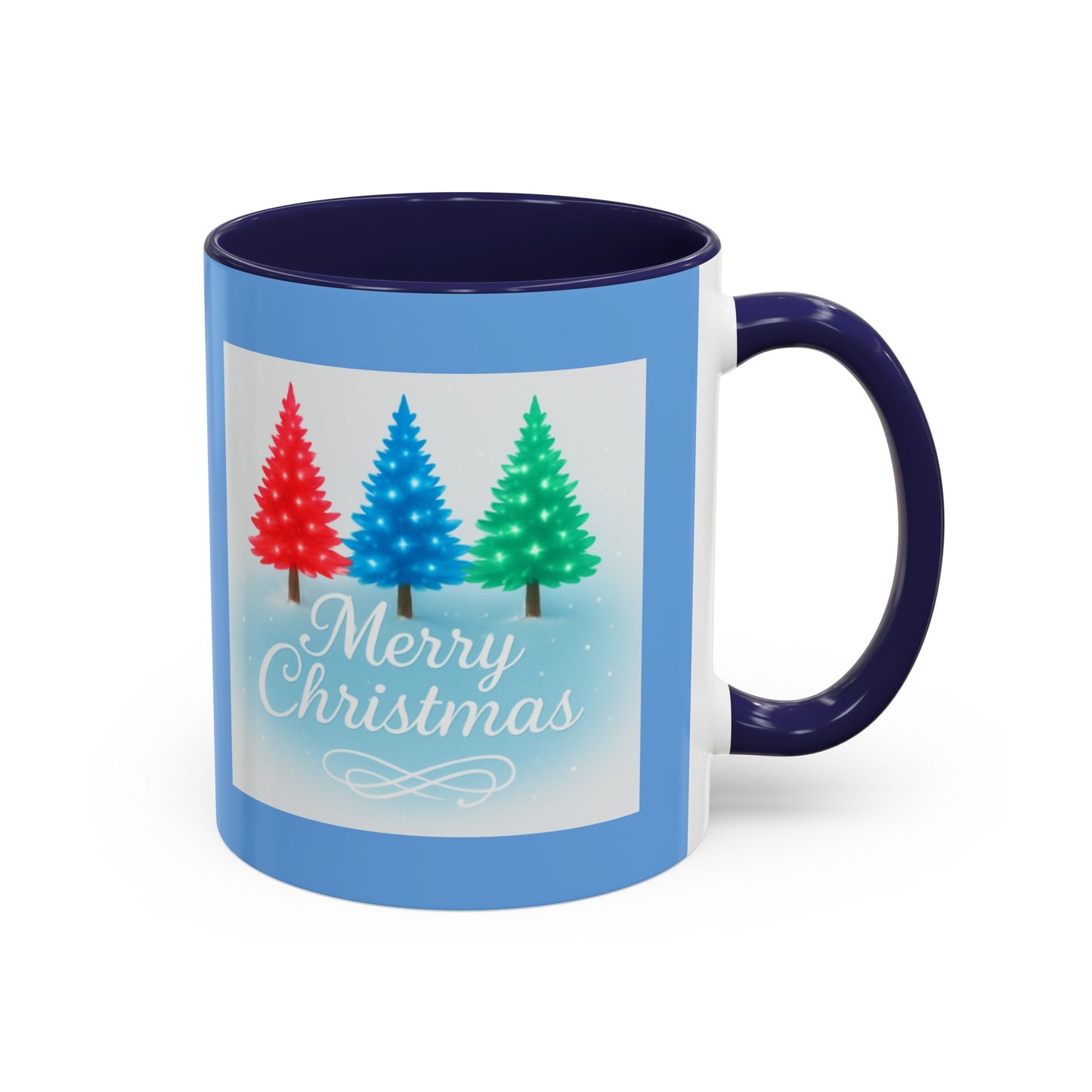 Festive Holiday Coffee Mug, Merry Christmas, Winter Decor, Gift for Her, Ceramic Mug, Hot Beverage, Christmas Tree Design