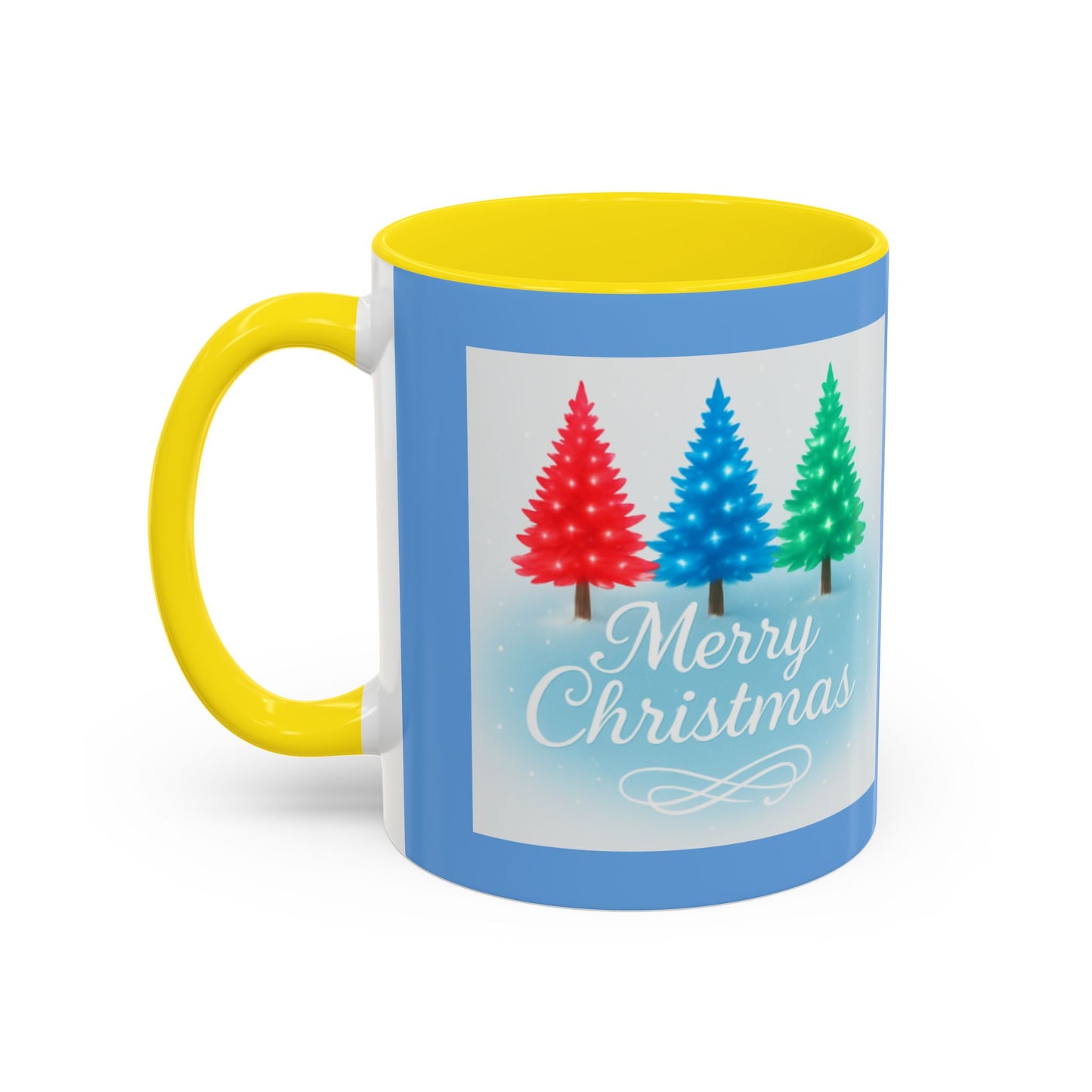 Festive Holiday Coffee Mug, Merry Christmas, Winter Decor, Gift for Her, Ceramic Mug, Hot Beverage, Christmas Tree Design