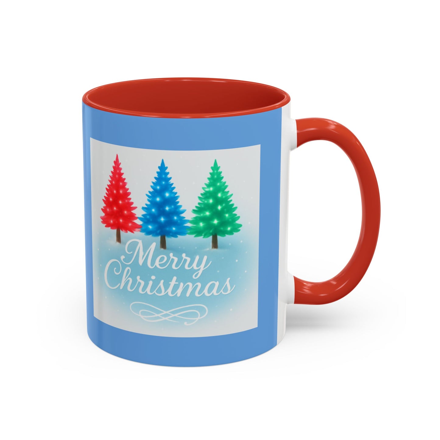 Festive Holiday Coffee Mug, Merry Christmas, Winter Decor, Gift for Her, Ceramic Mug, Hot Beverage, Christmas Tree Design
