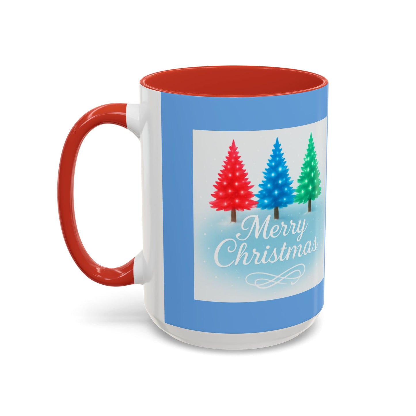 Festive Holiday Coffee Mug, Merry Christmas, Winter Decor, Gift for Her, Ceramic Mug, Hot Beverage, Christmas Tree Design