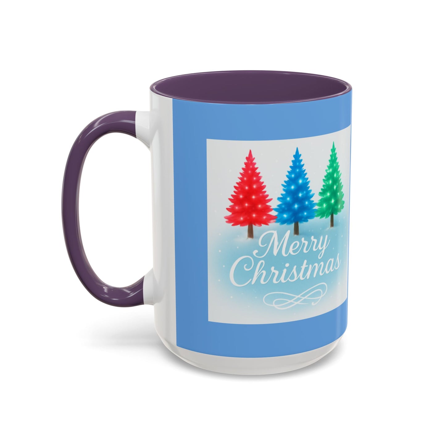 Festive Holiday Coffee Mug, Merry Christmas, Winter Decor, Gift for Her, Ceramic Mug, Hot Beverage, Christmas Tree Design