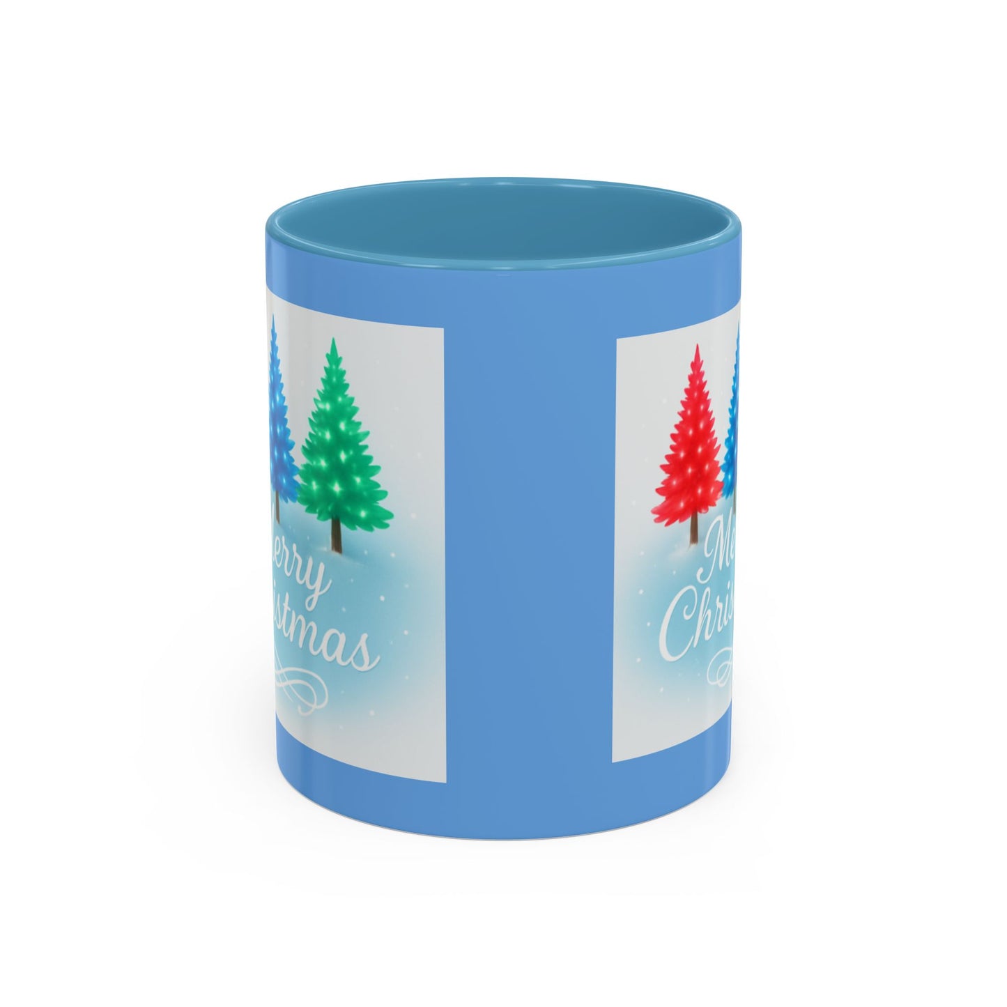 Festive Holiday Coffee Mug, Merry Christmas, Winter Decor, Gift for Her, Ceramic Mug, Hot Beverage, Christmas Tree Design
