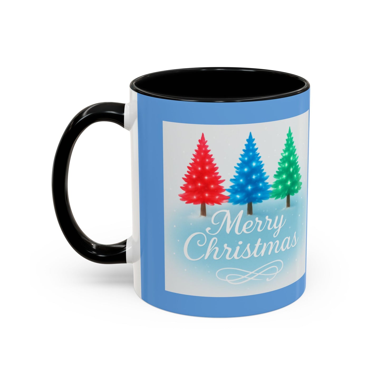 Festive Holiday Coffee Mug, Merry Christmas, Winter Decor, Gift for Her, Ceramic Mug, Hot Beverage, Christmas Tree Design