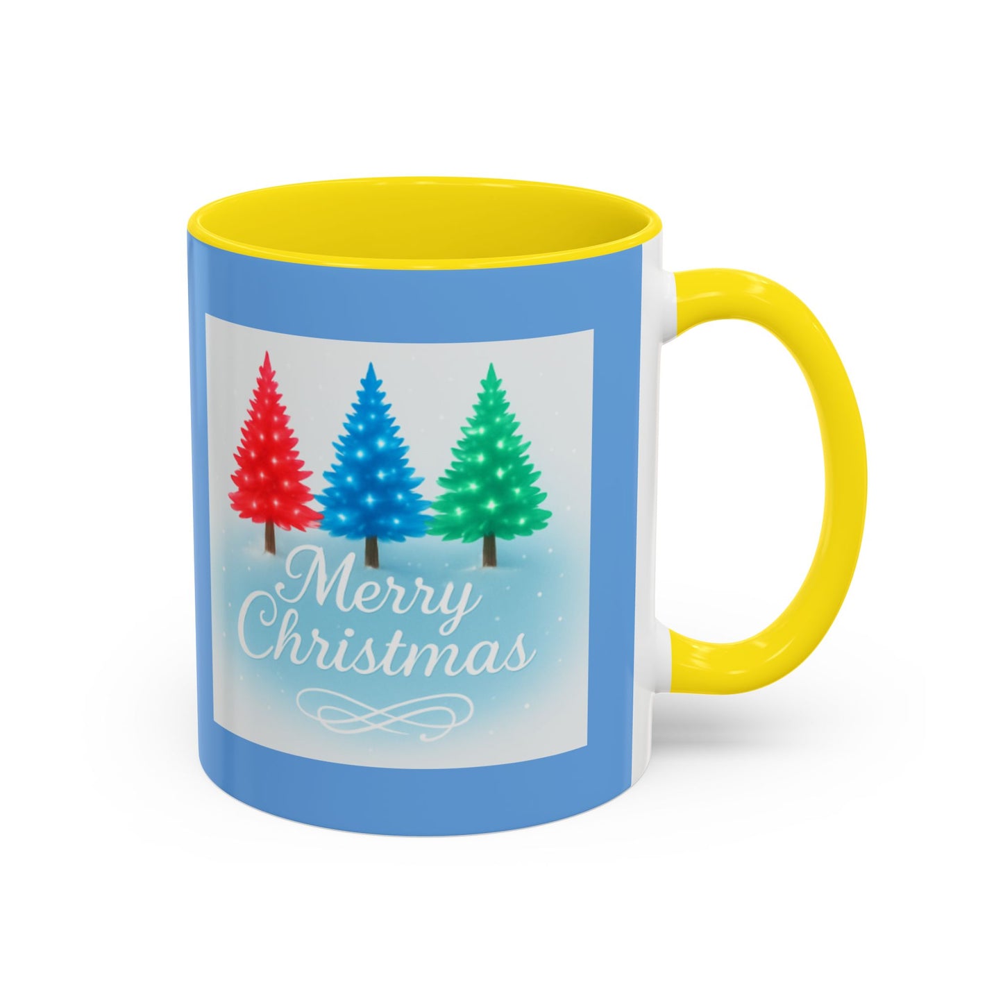 Festive Holiday Coffee Mug, Merry Christmas, Winter Decor, Gift for Her, Ceramic Mug, Hot Beverage, Christmas Tree Design