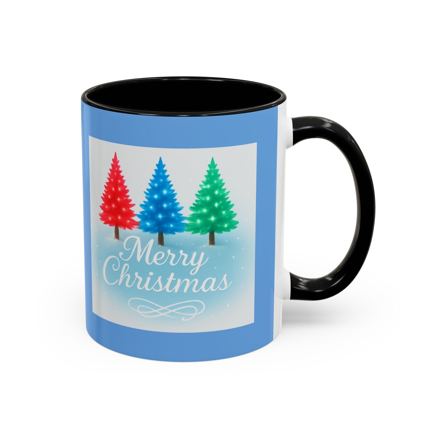 Festive Holiday Coffee Mug, Merry Christmas, Winter Decor, Gift for Her, Ceramic Mug, Hot Beverage, Christmas Tree Design