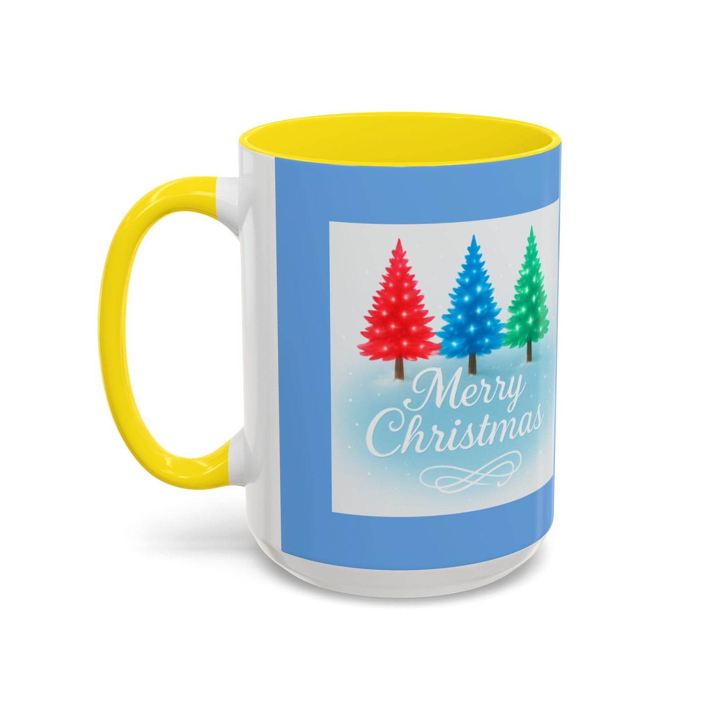 Festive Holiday Coffee Mug, Merry Christmas, Winter Decor, Gift for Her, Ceramic Mug, Hot Beverage, Christmas Tree Design